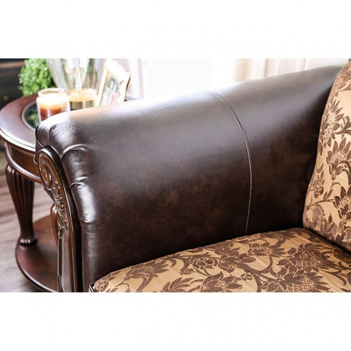 Quirino Tan/Dark Brown Sofa - SM6417-SF