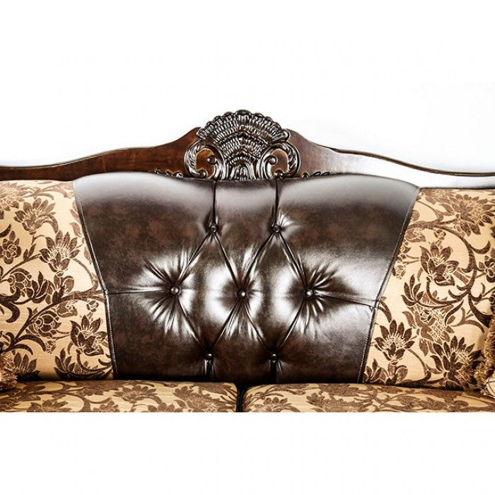 Quirino Tan/Dark Brown Sofa - SM6417-SF