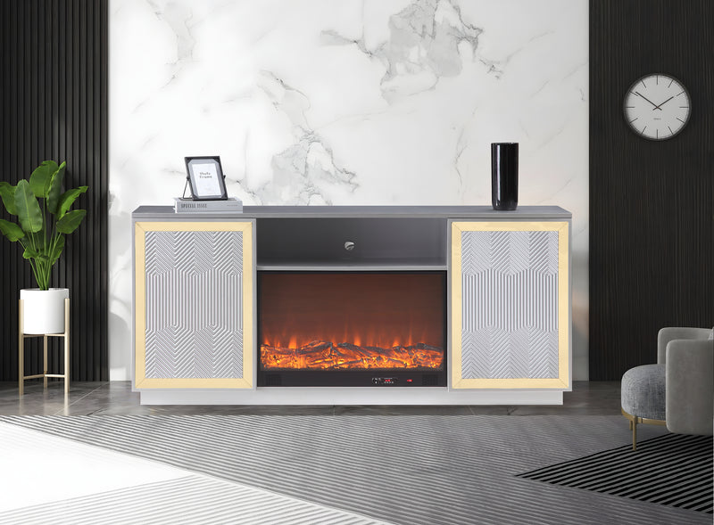 Quito Silver Tv Stand - QUITO-SLVR-TVS