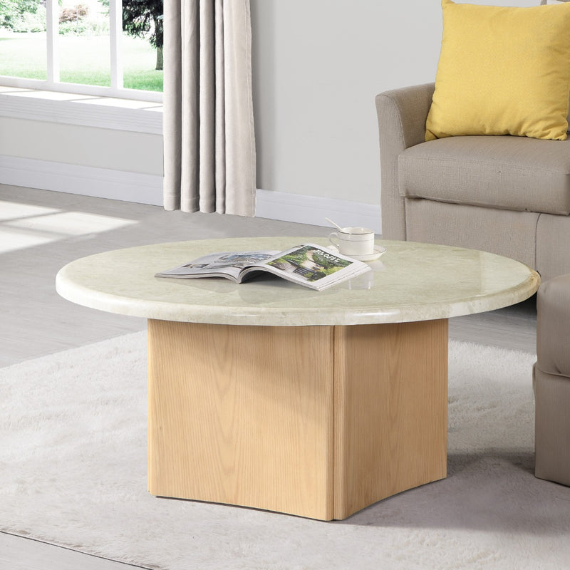 Qwin Coffee Table W/Marble Top - LV03005