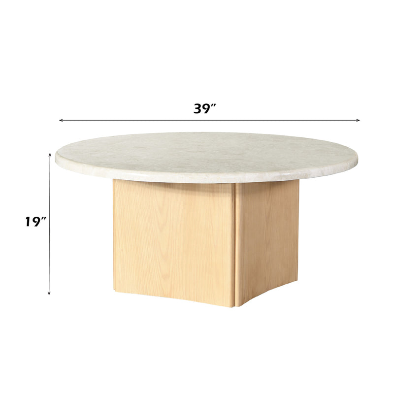 Qwin Coffee Table W/Marble Top - LV03005