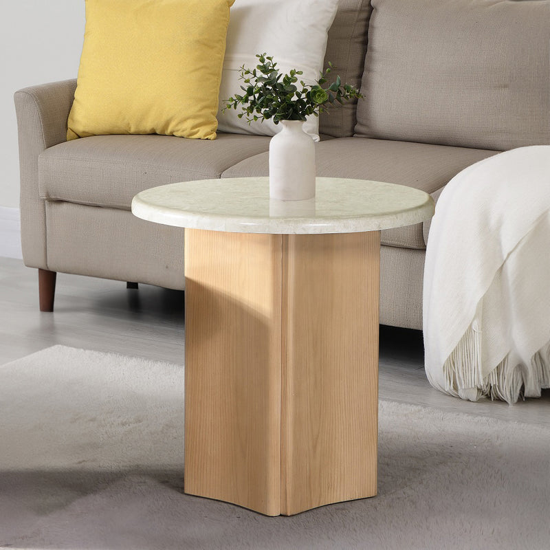 Qwin End Table W/Marble Top - LV03006