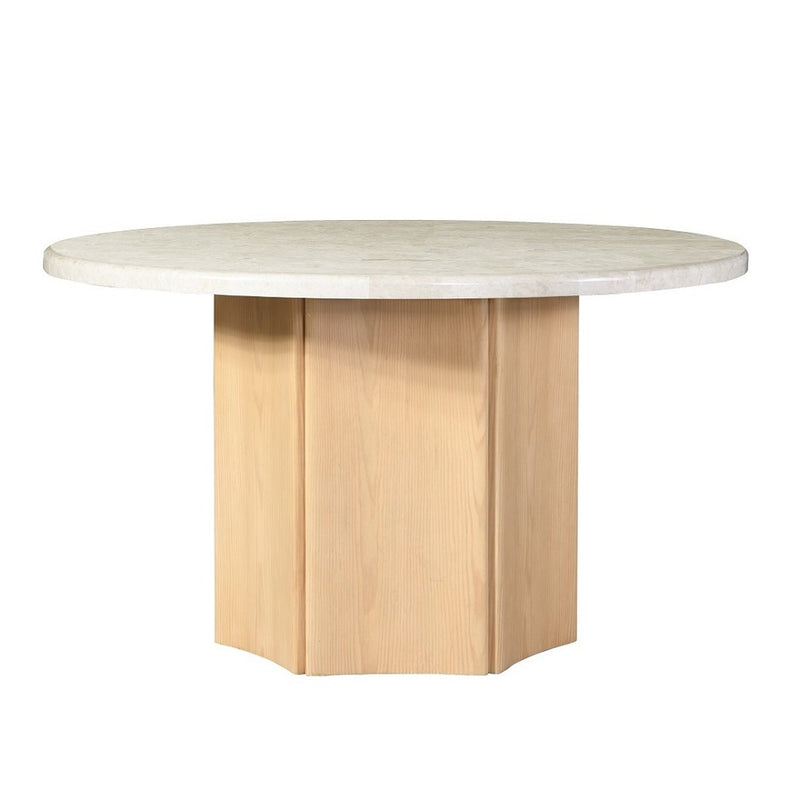 Qwin Round Dining Table W/Marble Top - DN02875
