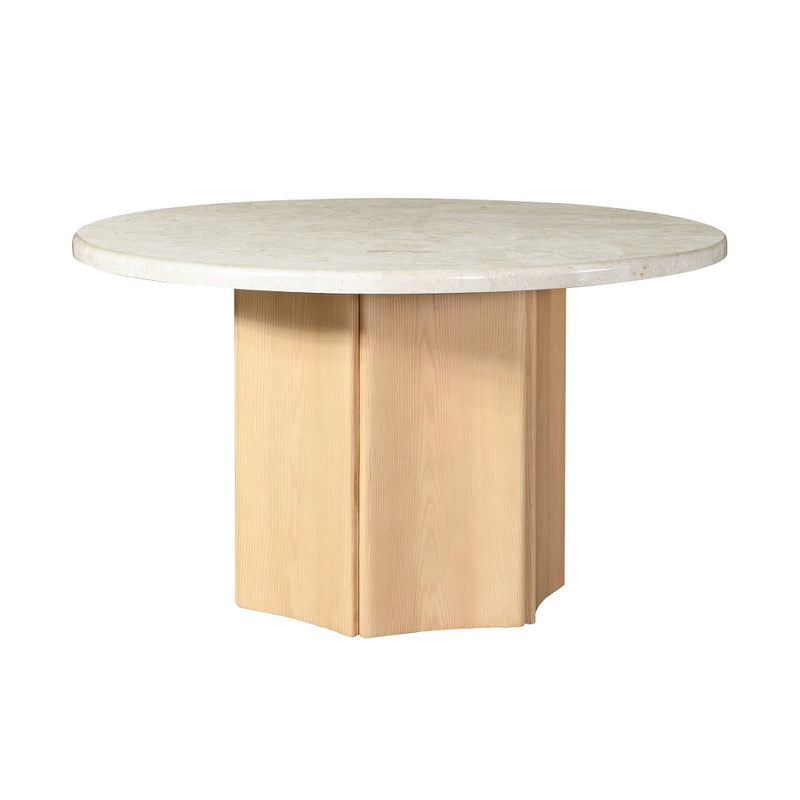 Qwin Round Dining Table W/Marble Top - DN02875