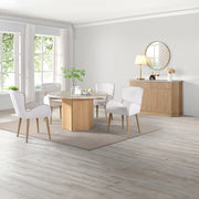 Qwin Round Dining Table W/Marble Top - DN02875