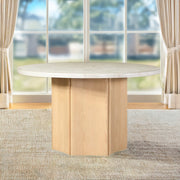 Qwin Round Dining Table W/Marble Top - DN02875