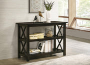 Rachelle 2-shelf Wood Entryway Console Table Deep Merlot - 5910
