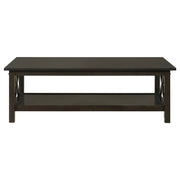 Rachelle 3-piece Rectangular Coffee Table Set Deep Merlot - 5909