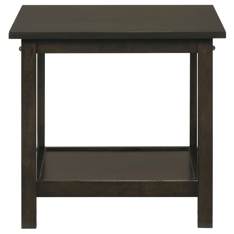 Rachelle 3-piece Rectangular Coffee Table Set Deep Merlot - 5909