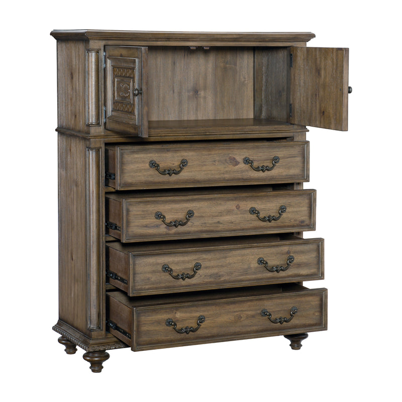Rachelle Weathered Pecan Bedroom Set - Gate FurnitureBedroom Set