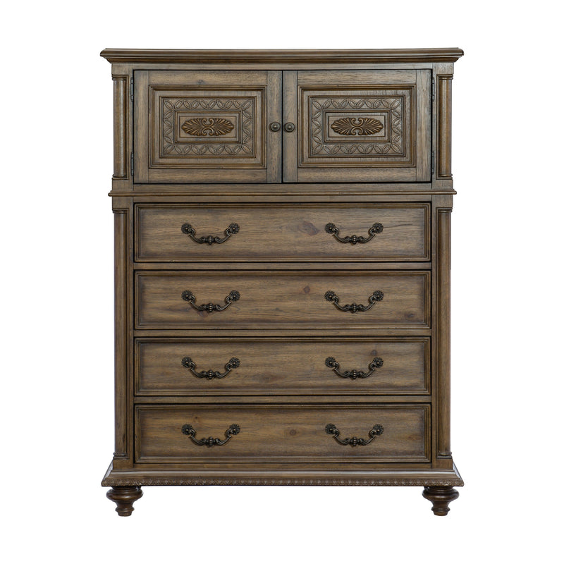 Rachelle Weathered Pecan Bedroom Set - Gate FurnitureBedroom Set