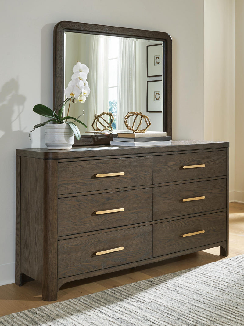 Radkin Burnished Brown Dresser and Mirror - PCB843B1
