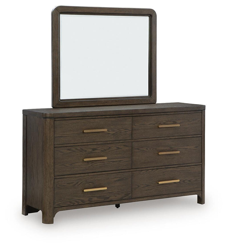Radkin Burnished Brown Dresser and Mirror - PCB843B1