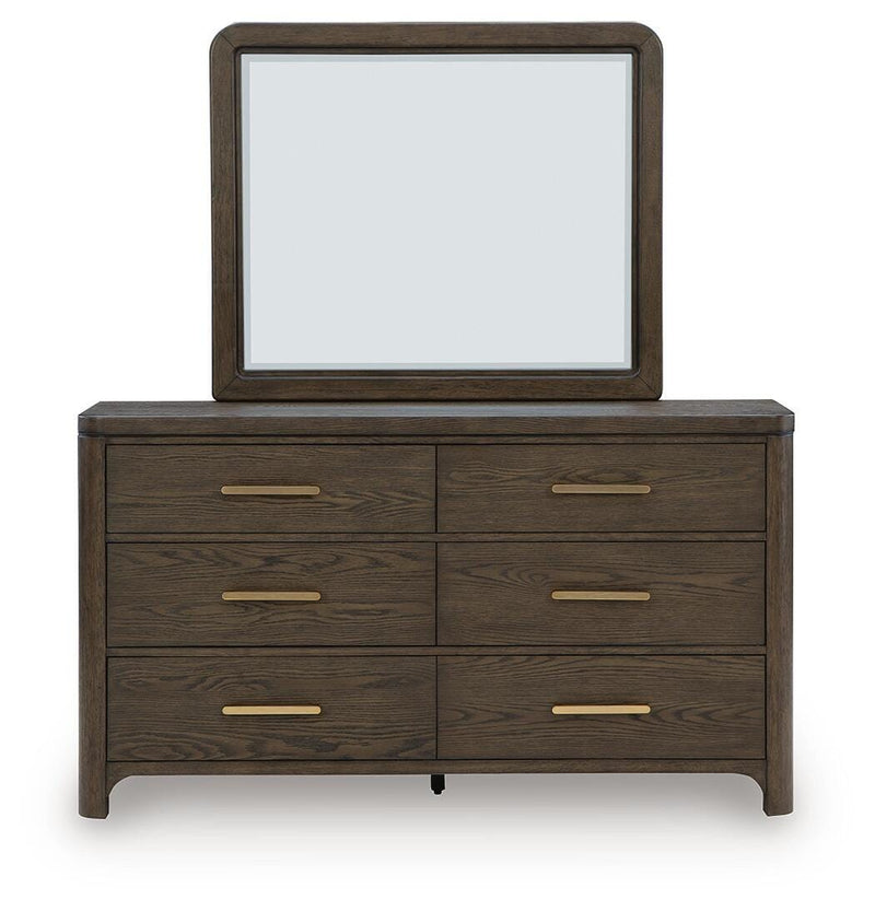 Radkin Burnished Brown Dresser and Mirror - PCB843B1