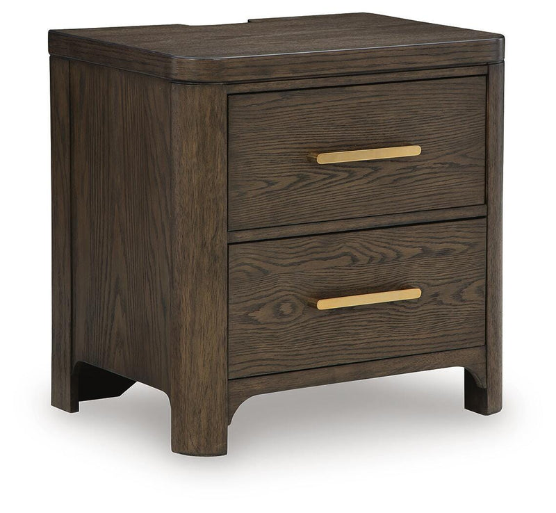 Radkin Burnished Brown Nightstand - PCB843-92