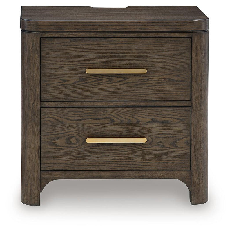 Radkin Burnished Brown Nightstand - PCB843-92