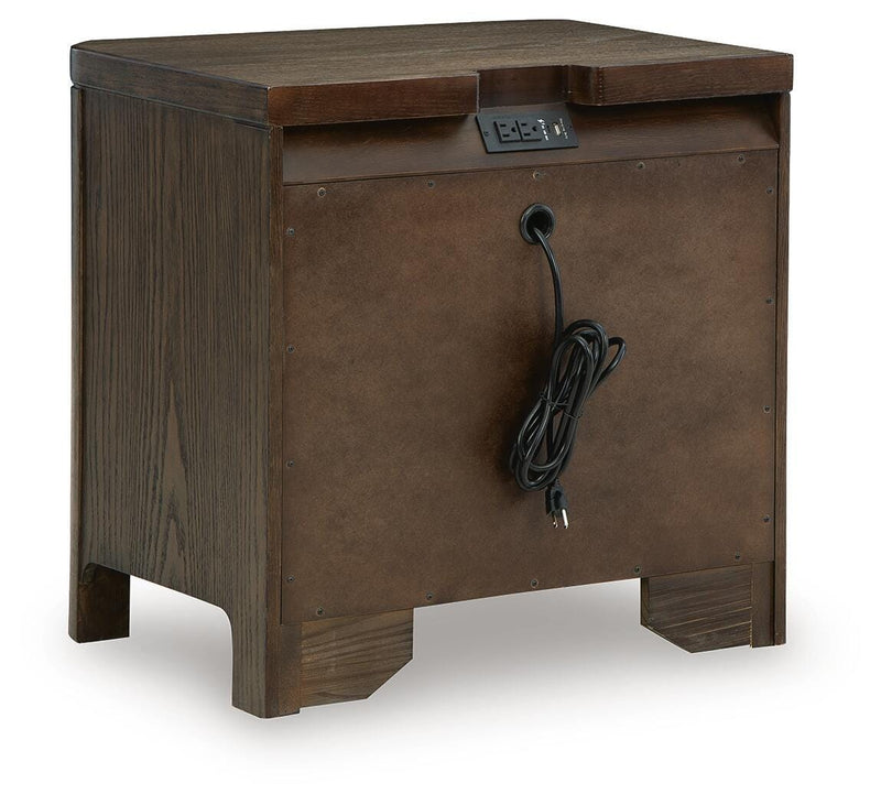 Radkin Burnished Brown Nightstand - PCB843-92