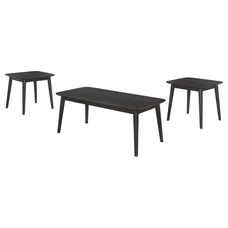Radley 3-piece Rectangular Coffee Table Set Black - 708490