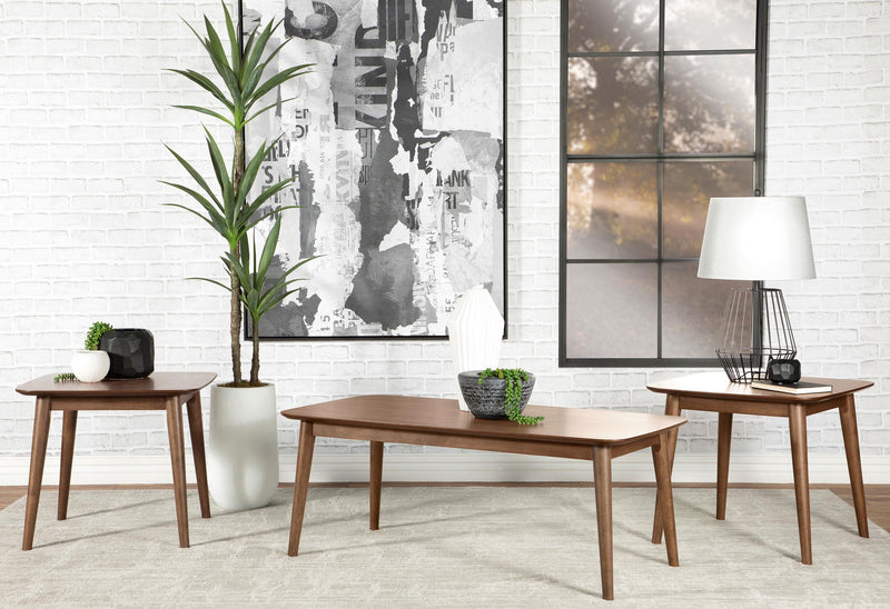 Radley 3-piece Rectangular Coffee Table Set Natural Walnut - 753524