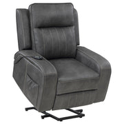 Raelynn Upholstered Power Lift Recliner Chair Grey - 603194P