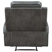 Raelynn Upholstered Track Arm Recliner Grey - 603193