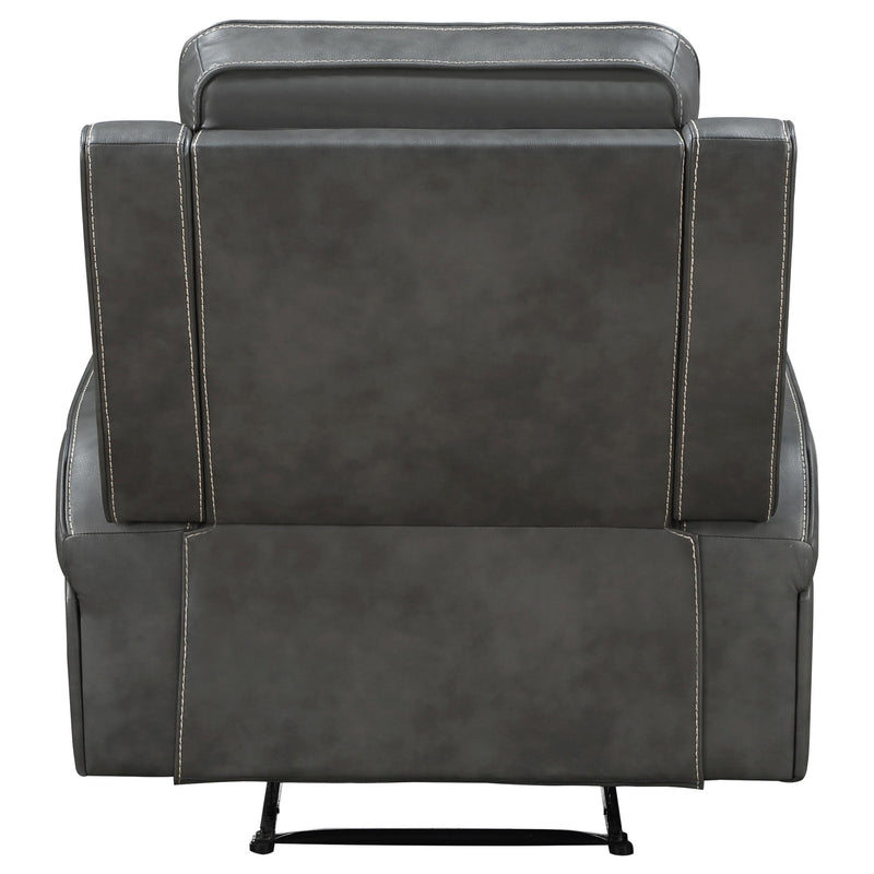 Raelynn Upholstered Track Arm Recliner Grey - 603193
