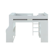 Ragna Twin Loft Bed W/Desk & Wardrobe - 38060