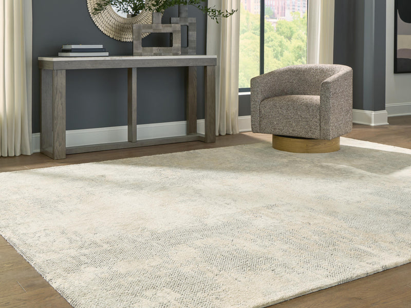 Raif Gray/White/Cream Extra Large Rug - R408080