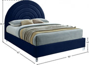 Rainbow Velvet Full Bed Blue - RainbowNavy-F