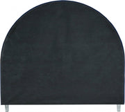 Rainbow Velvet King Bed Blue - Gate FurnitureKing Bed