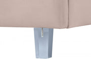 Rainbow Velvet Twin Bed Pink - Gate FurnitureTwin Bed