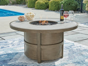 Rainier Ranch Beige Fire Pit Table - P701-776