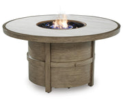 Rainier Ranch Beige Fire Pit Table - P701-776