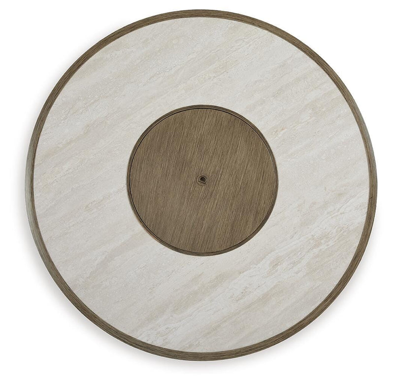 Rainier Ranch Beige Fire Pit Table - P701-776
