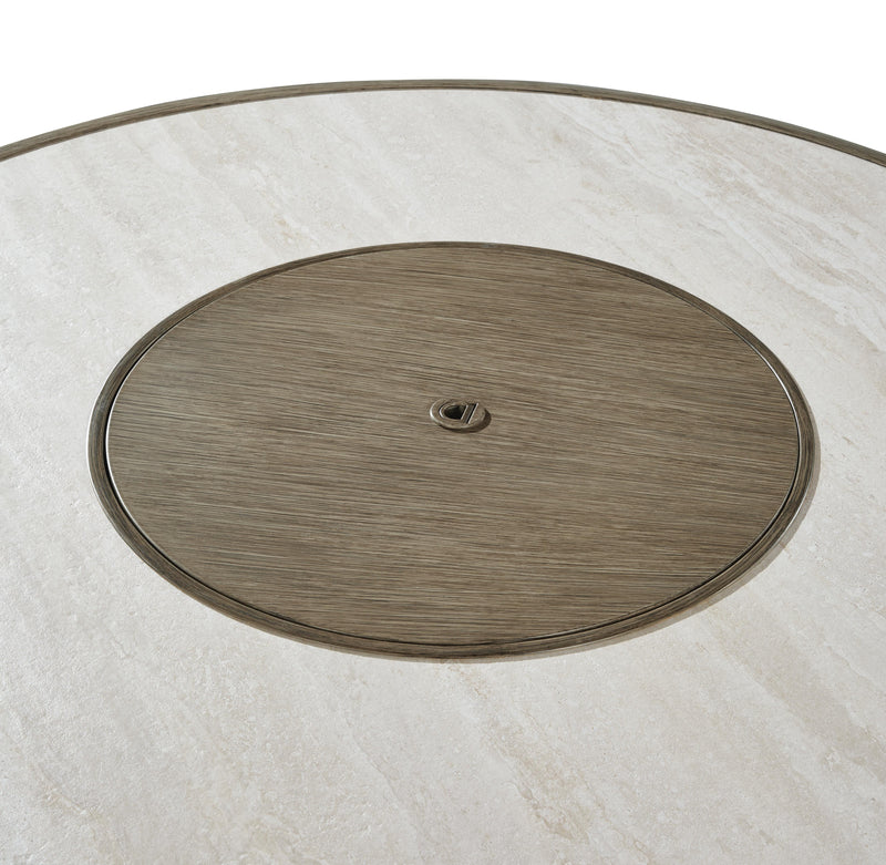 Rainier Ranch Beige Fire Pit Table - P701-776
