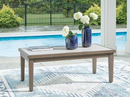 Rainier Ranch Brown/Beige Outdoor Coffee Table - P701-701