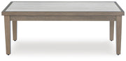 Rainier Ranch Brown/Beige Outdoor Coffee Table - P701-701