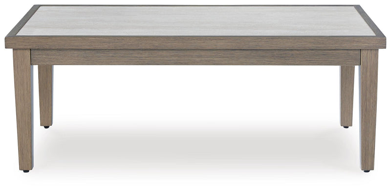 Rainier Ranch Brown/Beige Outdoor Coffee Table - P701-701