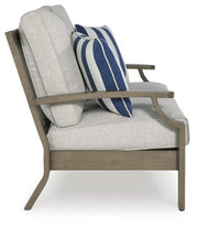 Rainier Ranch Brown/Beige Outdoor Loveseat with Cushion - P701-835
