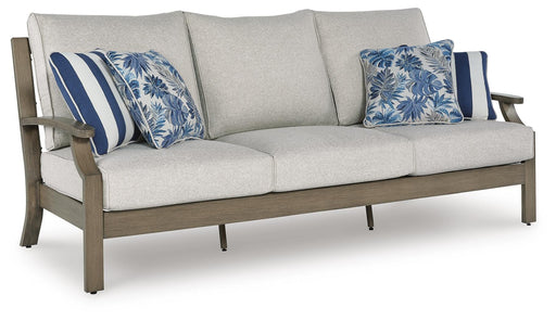 Rainier Ranch Brown/Beige Outdoor Sofa with Cushion - P701-838