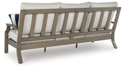Rainier Ranch Brown/Beige Outdoor Sofa with Cushion - P701-838