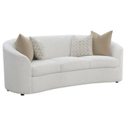 Rainn 2-piece Boucle Upholstered Sloped Arm Sofa Set Latte - 509171-S2