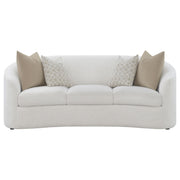 Rainn 2-piece Boucle Upholstered Sloped Arm Sofa Set Latte - 509171-S2