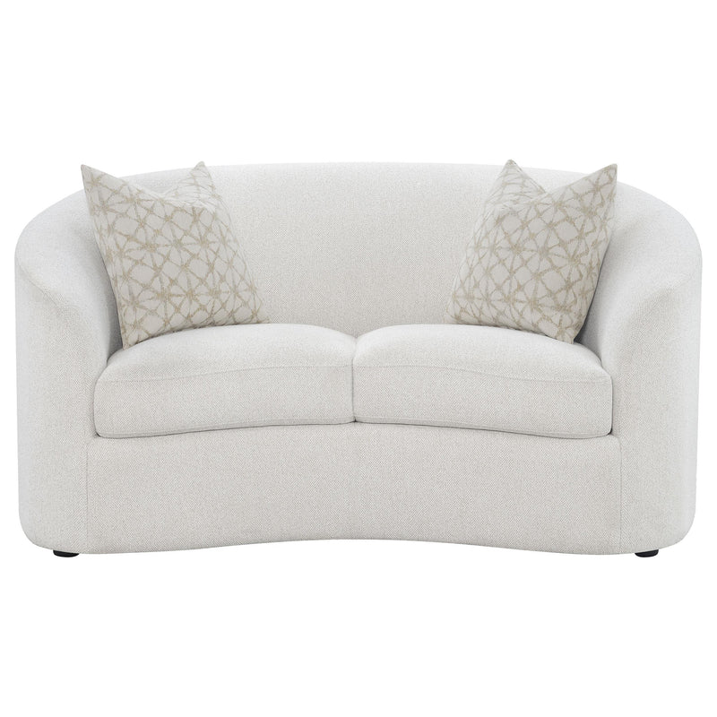 Rainn 2-piece Boucle Upholstered Sloped Arm Sofa Set Latte - 509171-S2