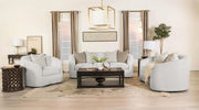 Rainn 3-piece Boucle Upholstered Sloped Arm Sofa Set Latte - 509171-S3