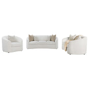 Rainn 3-piece Boucle Upholstered Sloped Arm Sofa Set Latte - 509171-S3