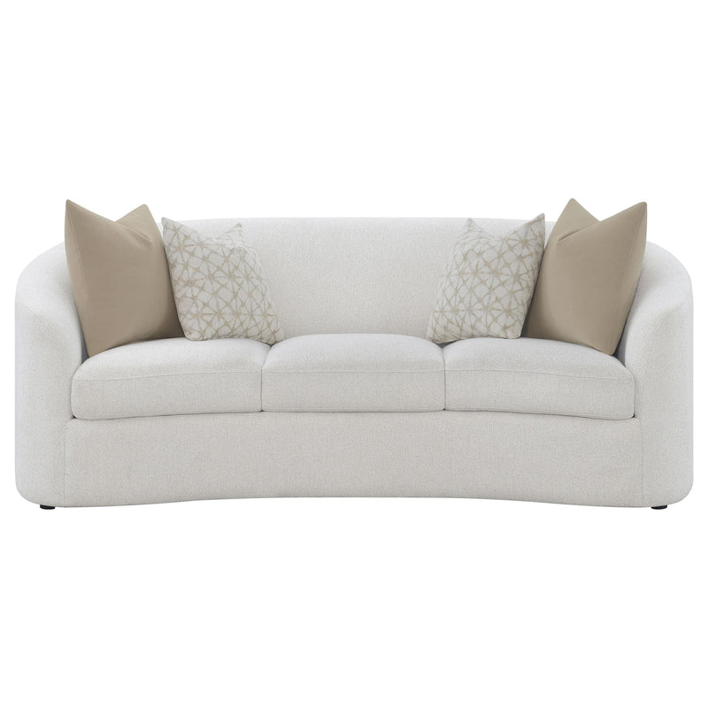 Rainn 3-piece Boucle Upholstered Sloped Arm Sofa Set Latte - 509171-S3