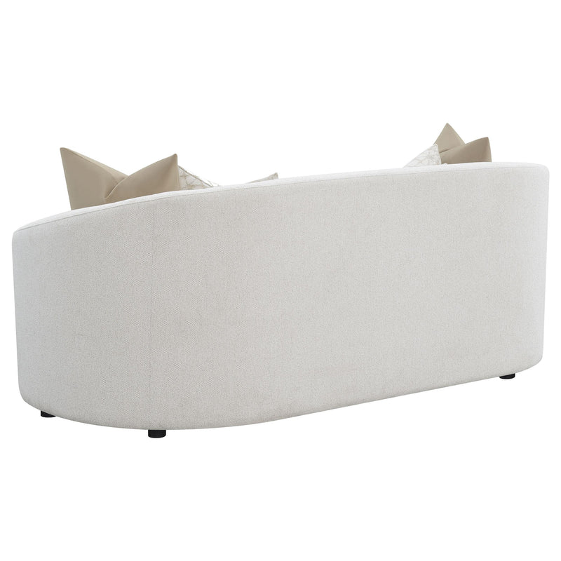 Rainn 3-piece Boucle Upholstered Sloped Arm Sofa Set Latte - 509171-S3