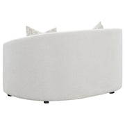 Rainn 3-piece Boucle Upholstered Sloped Arm Sofa Set Latte - 509171-S3