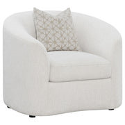 Rainn Boucle Upholstered Sloped Arm Accent Chair Latte - 509173
